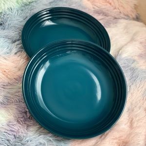 Le Creuset Deep Teal 22cm Pasta Bowls